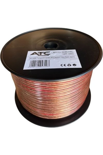 ATC Καλώδιο Ηχείων σε Καρούλι Διαφανές 2x2.5mm 100μ - (ATC-2300)