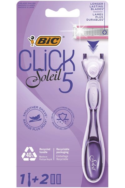 Bic CLICK SOLEIL 5 SET APARAT DE RAS PENTRU FEMEI + 6 REZERVE DE LAME