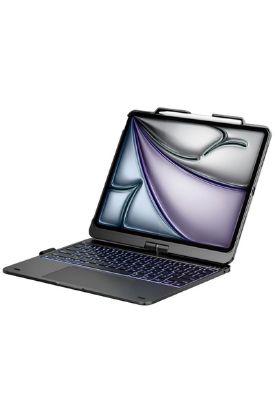 NO BRAND Husă cu tastatură pentru iPad Air 13 " M2 2024 / M3 2025 / M4 2026 gri