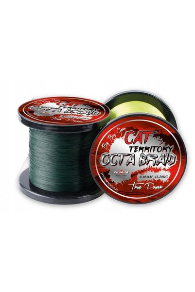 Mikado Cat Territory Octa Braid 0.70mm 76.4kg 300m Fir împletit galben fluore...