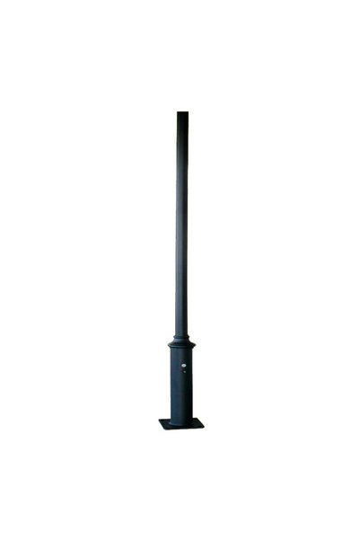 Aca Light ΣΤΥΛΟΣ - ΑΤΣΑΛΙΝΗ ΣΤΕΛΕΧΗ ΓΙΑ ΒΑΣΗ 300x300mm ΠΛΑΚΑ ΒΑΣΗΣ RAL C0026 ...