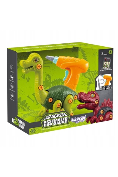 woopie Set de construcție cu dinozaur transformabil