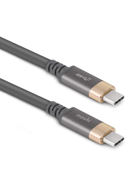 Generic USB-C Monitor Cable - Gray/Gold
