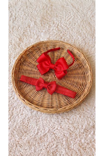 Massaltay Mother-Baby Matching Bow Crown and Baby Bandana Set – Mother-Daught...