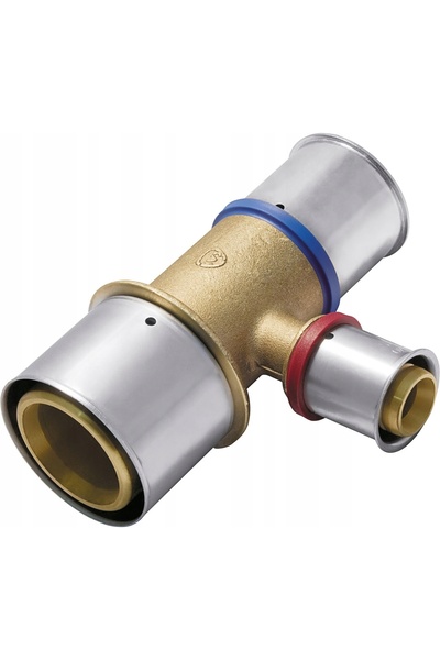 KAN-therm Tee de reducere UltraPRESS din alamă - 50/20/50