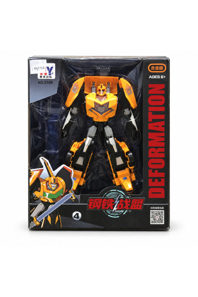 Generic Jucărie robot transformabil - Portocaliu și Negru |   02996-76