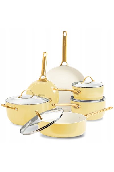 Greenpan Set de oale și tigăi Padova Reserve, 6 piese, galben