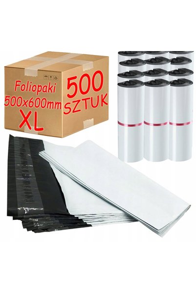 PAKO Plicuri de curierat albe XL 500x600mm - 500 bucăți