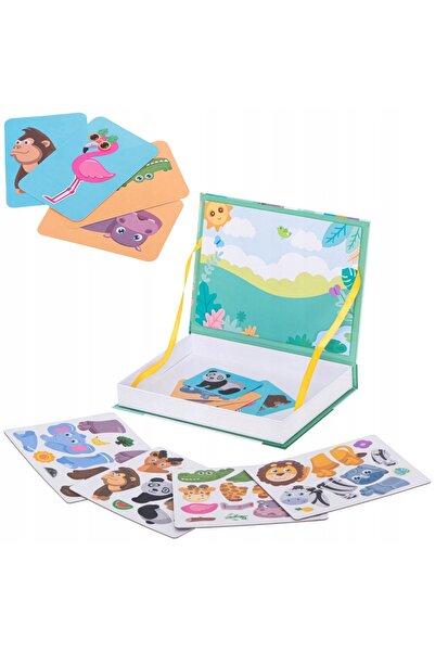 NO BRAND Puzzle magnetic, Puzzle magnetic cu animale, Educativ Montessori
