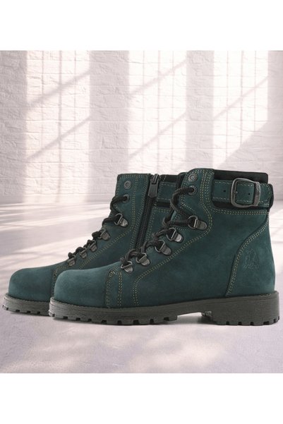 OrtopedikAL Rakerplus Griffon 8028-Y2 Green Nubuck 100% Leather Zippered Baby...