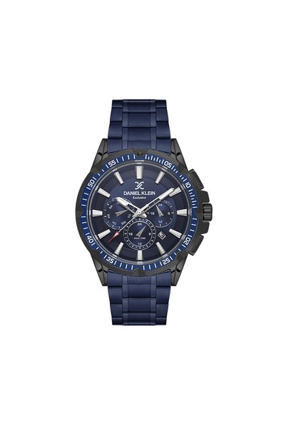 Daniel Klein Exclusive Blue Stainless Steel Watch for Men DK.1.14254-5