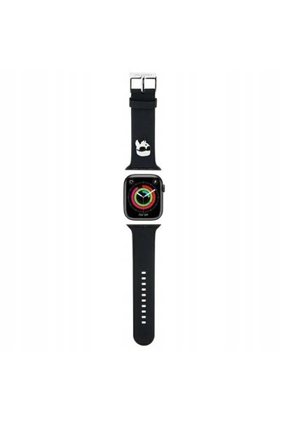 NO BRAND Curea 3D Rubber Karl pentru Apple Watch 38/40/41mm