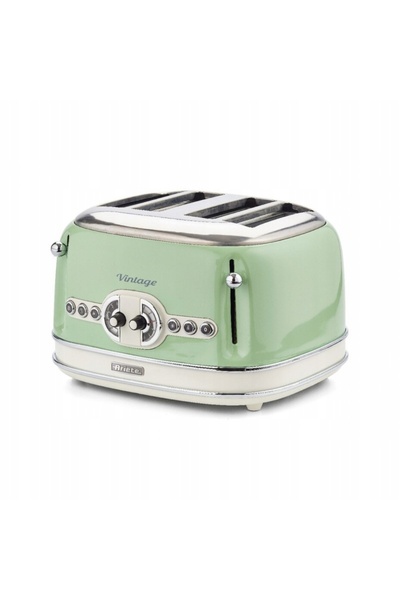 ARIETE Prăjitor de pâine vintage cu 4 fante, verde
