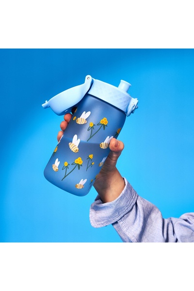 Ion8 Sticlă pentru copii Albine 350 ml - etanșă, OneTouch