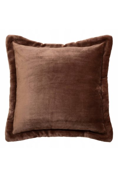 Atmosphera Pernă decorativă maro moale și pufoasă 53x53 cm cu fermoar