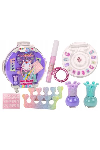 Jokomisiada Set de cosmetice colorate într-o cutie pentru fete