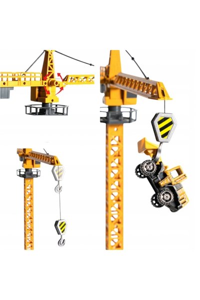 woopie SET DE CONSTRUCȚIE 6 ÎN 1 CAMION CU MACARĂ DE RIDICARE