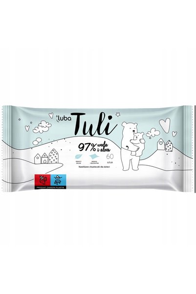 Luba Tuli Șervețele umede pentru bebeluși Apă și Aloe 24 x 60 bucăți