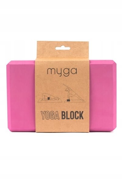 myga Bloc de spumă pentru yoga - Roz