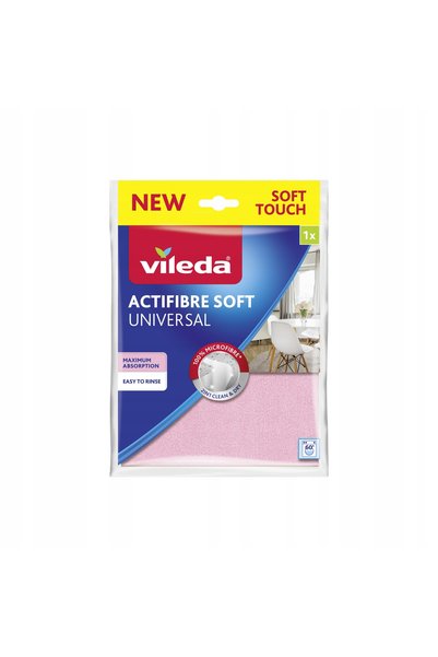 Vileda Actifibre Lavetă de curățare moale, universală, absorbantă, fără urme,...