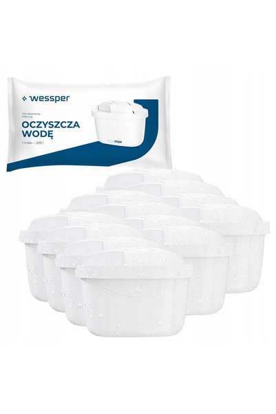 Wessper AQUAMAX 95G CARTUȘ FILTRANT PENTRU CANĂ DE APĂ FILTRU BRITA 12 BUC.