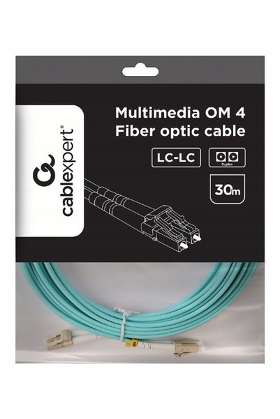 Gembird CFO-MDOM4-LC/LC-30M OM4 50/125 Cablu de fibră optică duplex 30m