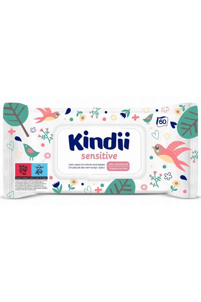 Kindii Șervețele umede delicate pentru copii 12x60 bucăți. 720