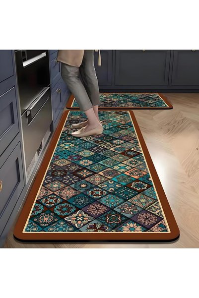 Generic Kitchen Mats for Floor 2Pcs, Washable Anti Fatigue Mat for Cushioned,...