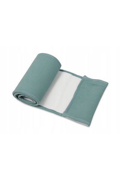 BabyMatex BUMP AIR Muselină Protecție Pătuț 180x30 Verde Marin