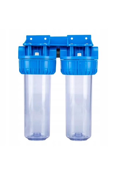 Klarwod SET FILTRU APĂ CU DUA ETAPĂ FĂRĂ MANOMETRE 3/4 " 2-6 BARI