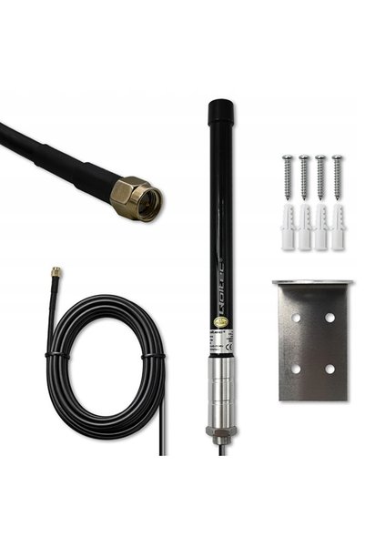 Qoltec Antenă 4G LTE 57060 15dBi Omnidirecțională de exterior SMA Internet st...