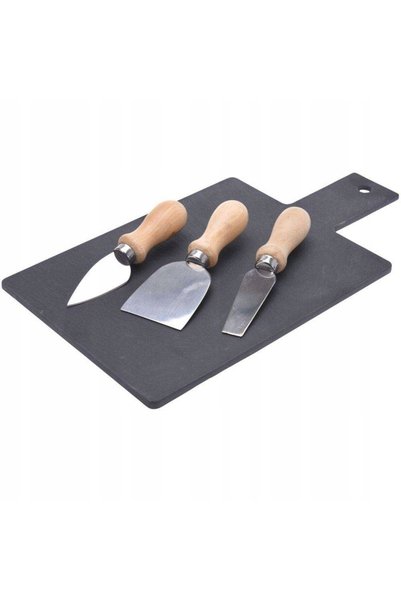 Excellent Houseware Set platou de brânzeturi din bambus cu cuțite de servire ...