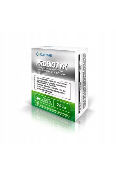 EUROWET Supliment alimentar probiotic pentru pisici 15x1.5g