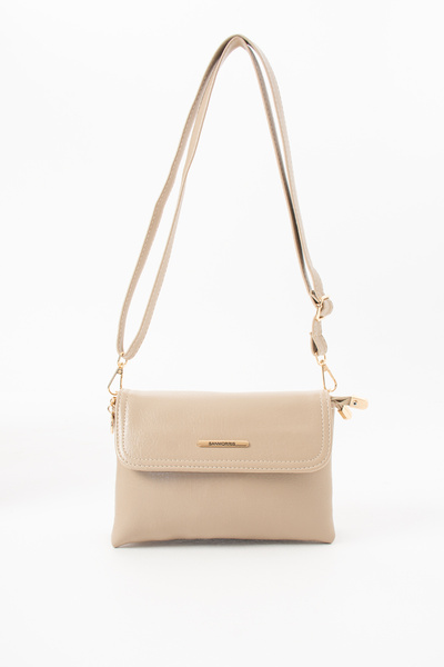 çkn sedat çakan çanta & fular & aksesuar Women's Multi-Compartment Soft Crossbody Shoulder Bag with Snap Closure