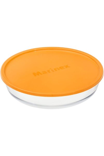 Generic صينية خبز دائرية بغطاء سعة 2.4 لتر/2.5 كوارت (MAB101)