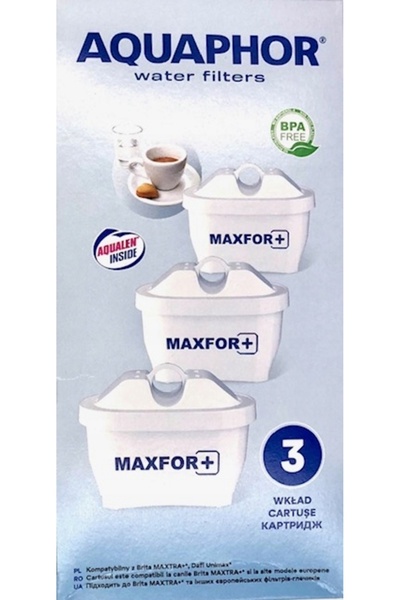 Aquaphor Filtre de apă MAXFOR+ H, cartuș de înlocuire pentru recipient, pache...
