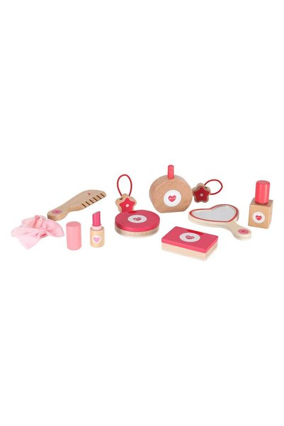 Ikonka SET COSMETIC DIN LEMN PENTRU FETE