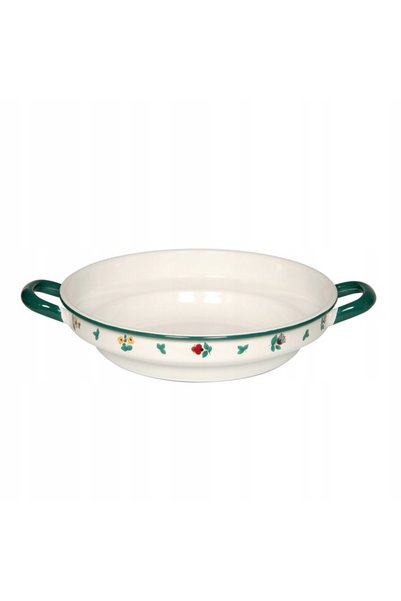 Riess Vas cu mânere, plat, 3L, 28cm, pentru servire, depozitare, bucătărie