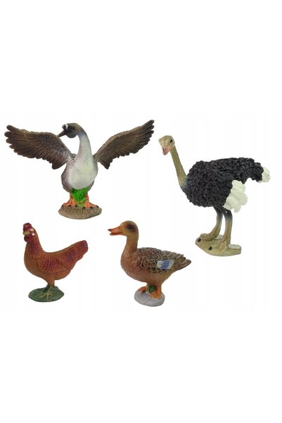 LeanToys Set Lean de 8 Animale de Fermă + Accesorii pentru Gardul Fermierului