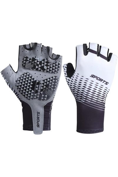Generic Sports Cycling Gloves for Man Woman, Padded Half Finger Bicycle Glove...