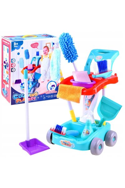 LeanToys Cărucior cu trusă de scule și accesorii