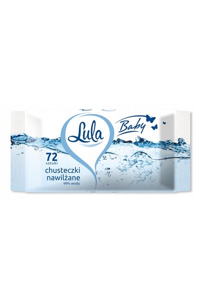 Lula 12x72 bucăți Șervețele umede DELICATE pentru copii și bebeluși, moi