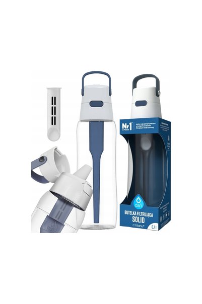 Dafi Sticlă filtru de apă SOLID 0,7L CULOARE BLĂNĂSĂNĂTOARE + REZERVOR NOU