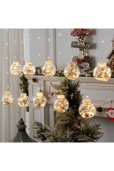 Bravo Christmas New Year Decoration Figured Ball Christmas Tree Light Christmas Tree Led Light Yellow