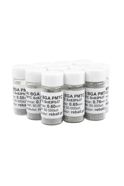 NO BRAND PMTC 0.20mm 50 bucăți Bile BGA cu plumb pentru reballing FV