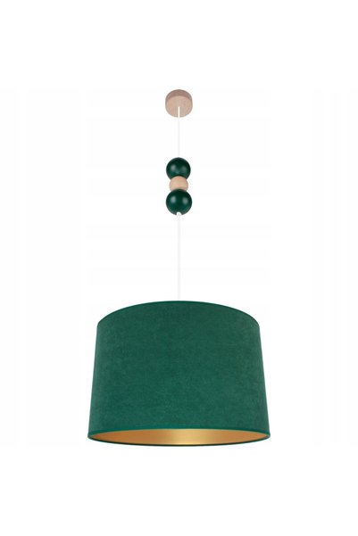HELLUX Lampă suspendată Bolla fi40 verde sticlă