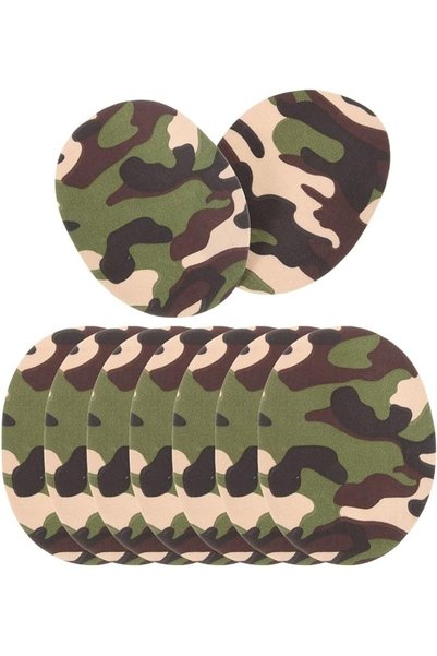 PRETYZOOM 10pcs Camouflage Iron Patches For Jackets And Clothes Anti-wear App...