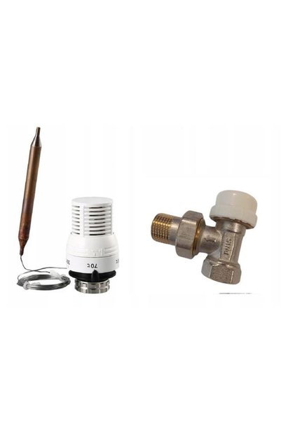 GOSHE Set cap M30 x1,5 CU CAPILAR + robinet unghiular 1/2 "524 522