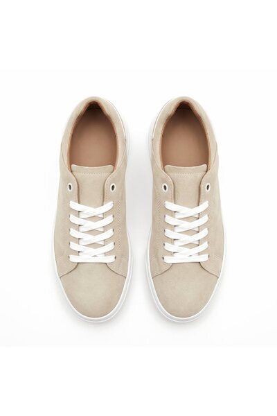 Genel Markalar Erkek Lacivert Bağcıklı Beyaz Tabanlı Günlük Sneaker Ayakkabı