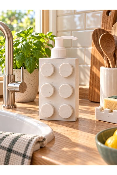 Maflen Modern Blok Tasarımlı Dekoratif Sabunluk